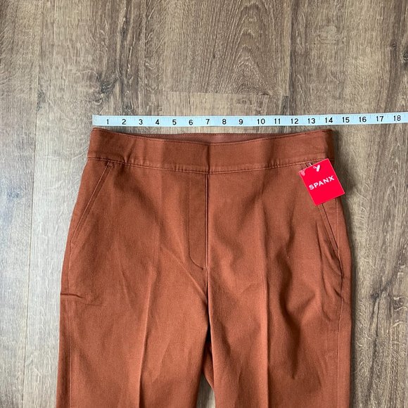 Worn once On The Go Ankle Slim Straight Pants In Bronze Glow Size M - Picture 9 of 14